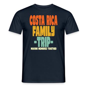 Costa Rica Family Trip Vacations - Men's T-Shirt - navy - Front - AI Model Male 178 light (178cm)