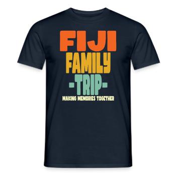 Fidji Vacances en famille - T-shirt homme - marine - Devant - AI Model Male 178 light (178cm)