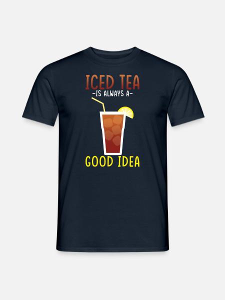 Eistee-getränkedesign Ruhe Bewahren Und Eistee - Männer T-Shirt - Navy