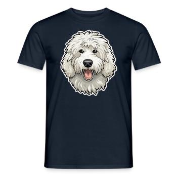 Maremma Abruzzo German Shepherd Maremmano Abruzzese - Men's T-Shirt - navy - Front - AI Model Male 178 light (178cm)