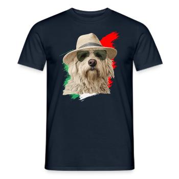 Maremma Abruzzo German Shepherd Maremmano Abruzzese - Men's T-Shirt - navy - Front - AI Model Male 178 light (178cm)