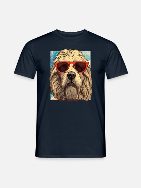 Maremmano Abruzzese German Shepherd - Men's T-Shirt - navy