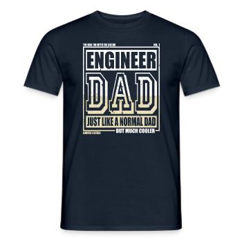 Ingénieur Papa Cadeau - T-shirt homme - marine - Devant - AI Model Male 178 light (178cm)