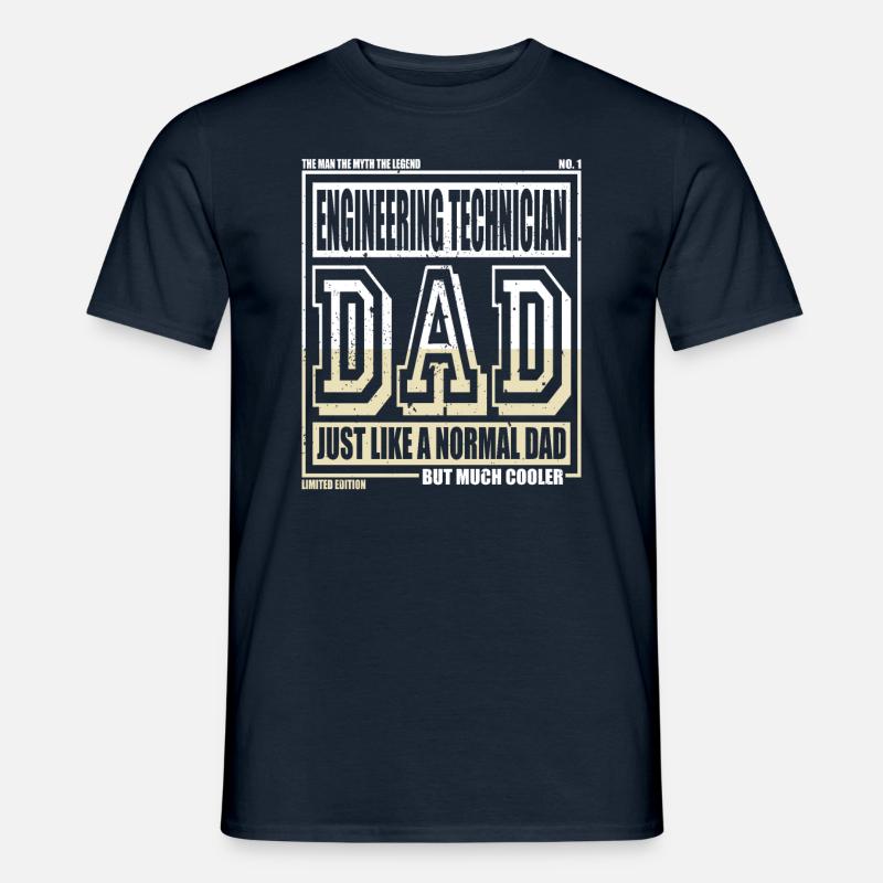 Engineering Technician Dad Gift - Men's T-Shirt - navy
