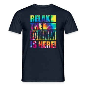 Foreman Funny Saying - Men's T-Shirt - navy - Front - AI Model Male 178 light (178cm)