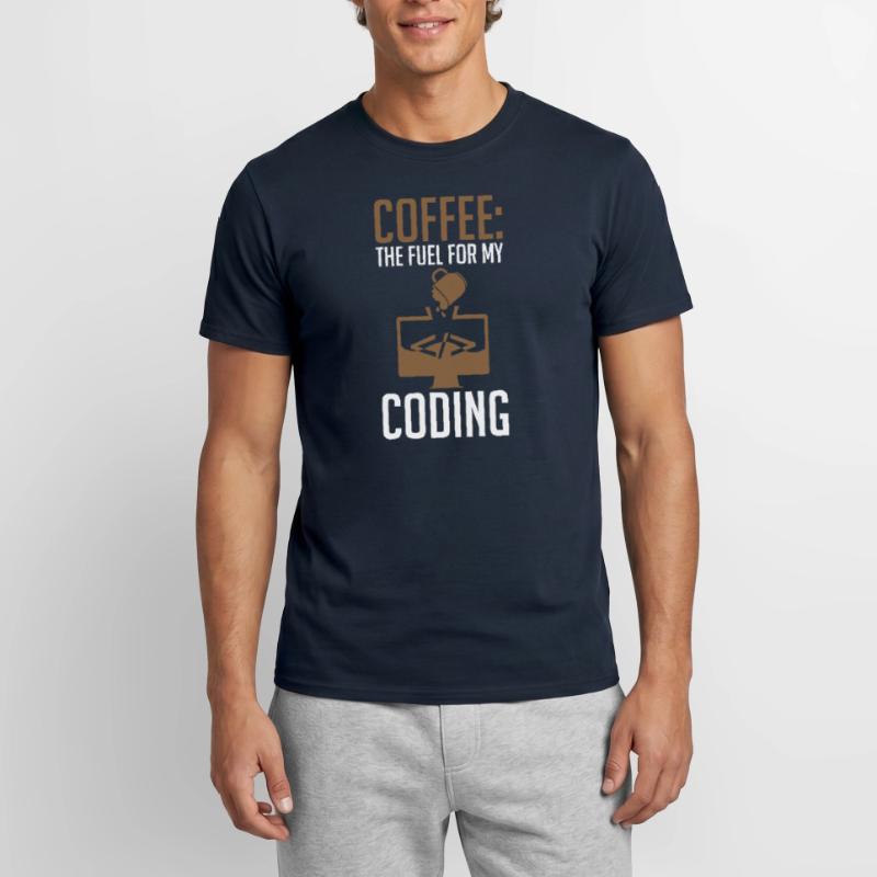 Coder Coffee The fuel for my coding Men's T-shirt