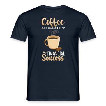 Gift for Finance Manager - Men's T-Shirt - navy - Front - AI Model Male 178 light (178cm)