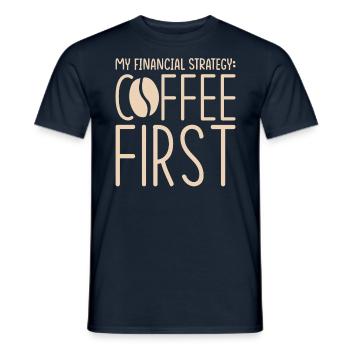 Gift for Finance Managers - Men's T-Shirt - navy - Front - AI Model Male 178 light (178cm)