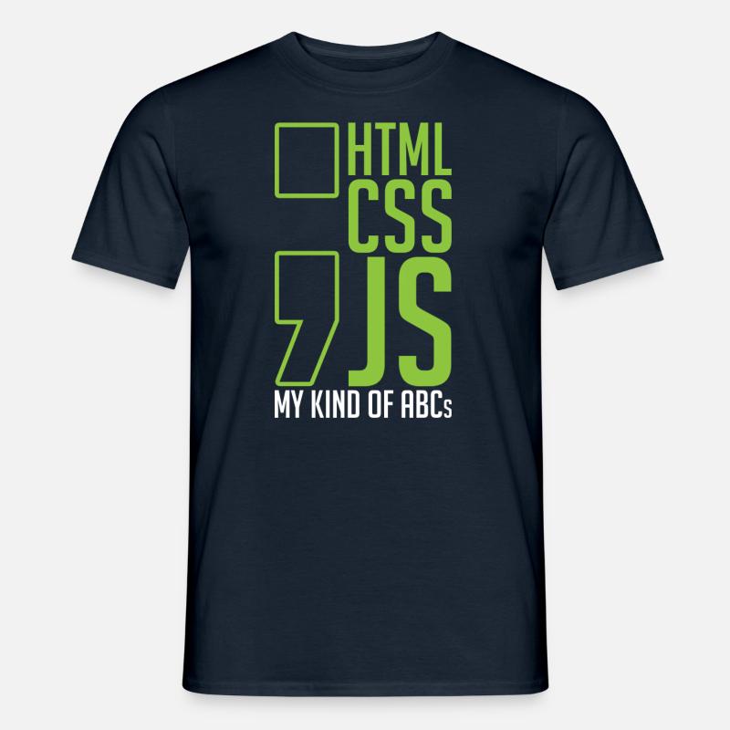 Webentwickler Geschenk Html Css Js Meine Art Von - Männer T-Shirt - Navy