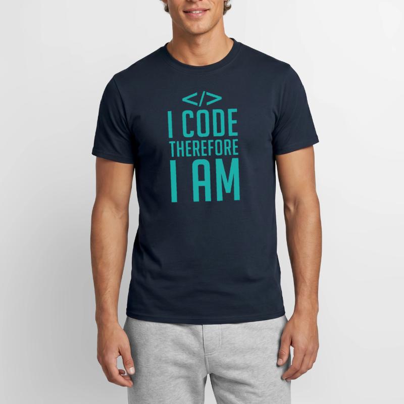 Programmierer Entwickler Coder Code Männer T-Shirt