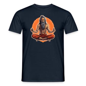 Spiritualité Yoga Guru - T-shirt homme - marine - Devant - AI Model Male 178 light (178cm)