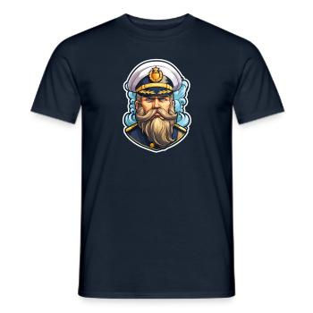 Matrose Alter Mann - Männer T-Shirt - Navy - Vorne - AI Model Male 178 light (178cm)