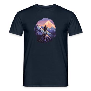 Alpinisme - T-shirt homme - marine - Devant - AI Model Male 178 light (178cm)