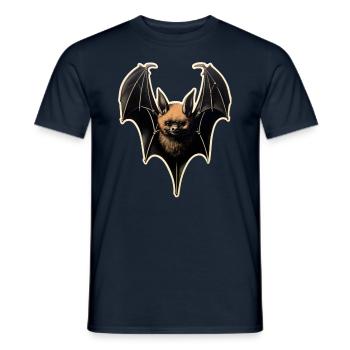 Horror-Fledermaus - Männer T-Shirt - Navy - Vorne - AI Model Male 178 light (178cm)