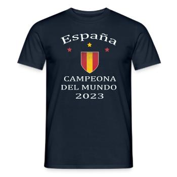 Campeona, España, Spanien, 2023 - Männer T-Shirt - Navy - Vorne - AI Model Male 178 light (178cm)