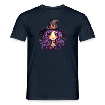 Witch - Men's T-Shirt - navy - Front - AI Model Male 178 light (178cm)