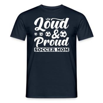 Fußball Mama Mutter Am Tag Trainer am Spieltag - Männer T-Shirt - Navy - Vorne - AI Model Male 178 light (178cm)