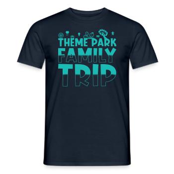 Amusement Park Folk Festival Family Outing - Men's T-Shirt - navy - Front - AI Model Male 178 light (178cm)