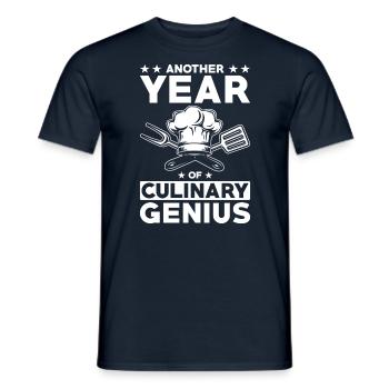 Anniversaire de Cook Gift - T-shirt homme - marine - Devant - AI Model Male 178 light (178cm)