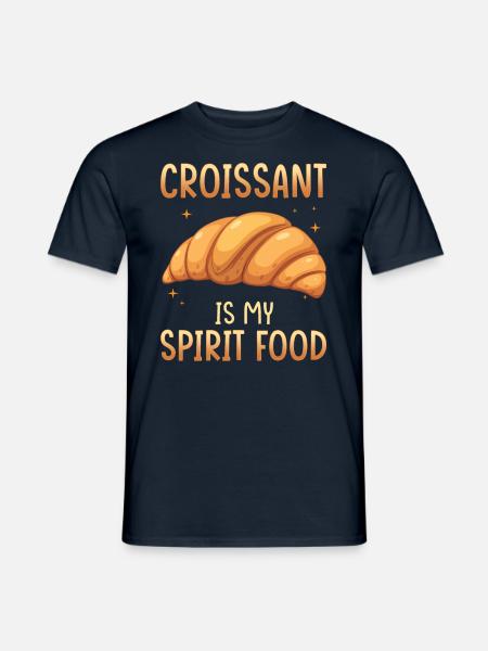 Croissant Ist Mein Lieblingsessen - Männer T-Shirt - Navy