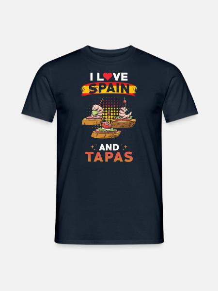 Tapas Espagne cuisine espagnole - T-shirt homme - marine