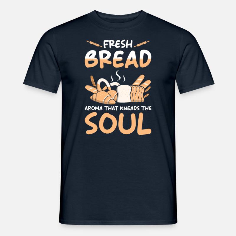Brot Bäcker Backen - Männer T-Shirt - Navy