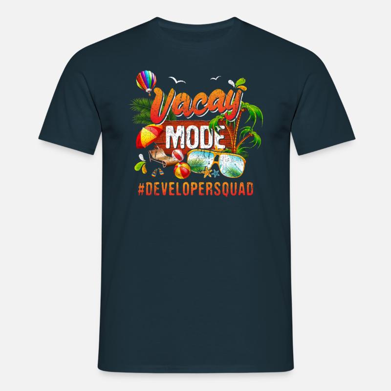 Developer Vacation Group #Developersquad - T-shirt Homme - marine