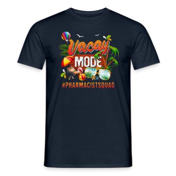 Pharmacist Vacation Group #Pharmacistsquad - Men's T-Shirt - navy - Front - AI Model Male 178 light (178cm)