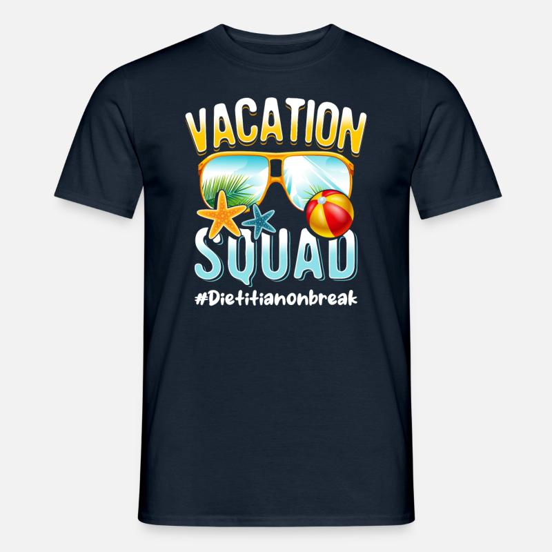 Diätassistent Vacation Squad #Dietitianonbreak - Männer T-Shirt - Navy