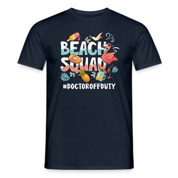 Doctor Vacation Beach Group - Men's T-Shirt - navy - Front - AI Model Male 178 light (178cm)
