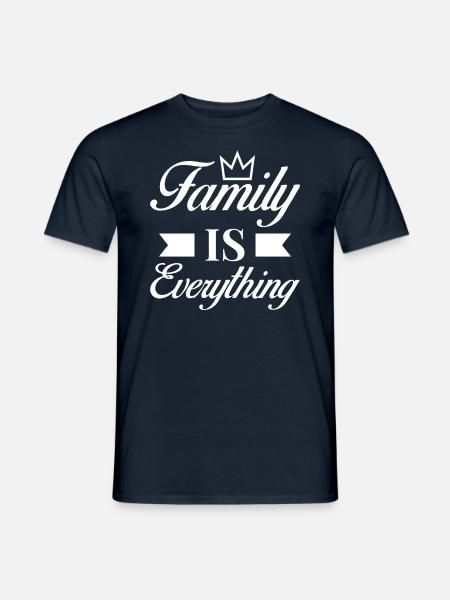 Familie Inspiration Text Design Familie ist - Männer T-Shirt - Navy
