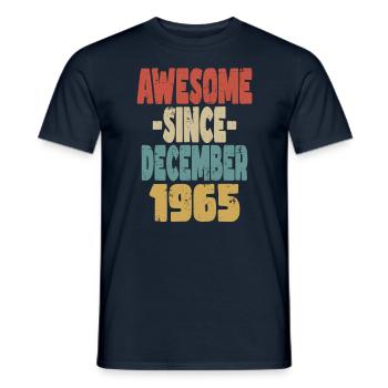 Génial décembre 1965 - T-shirt homme - marine - Devant - AI Model Male 178 light (178cm)