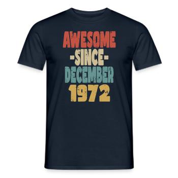 Fantastischer Dezember 1972 - Männer T-Shirt - Navy - Vorne - AI Model Male 178 light (178cm)