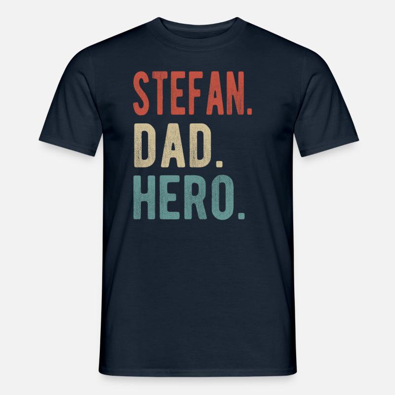 Stefan Papa Held - Männer T-Shirt - Navy