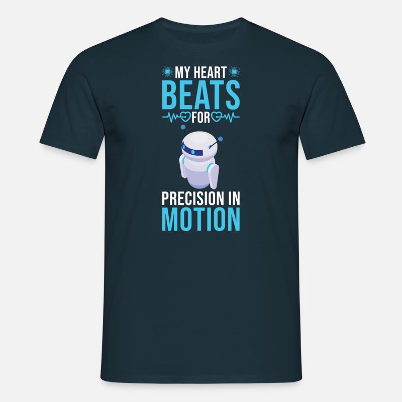 Robotics Engineer Robot Robotics technician - Men's T-Shirt - navy