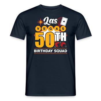 Escouade du 50e anniversaire de Las Vegas - T-shirt homme - marine - Devant - AI Model Male 178 light (178cm)