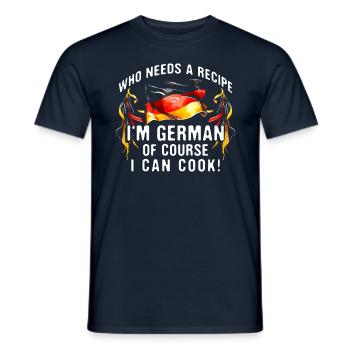 Deutschland Küche Essen Küche Deutsch Koch Koch - Männer T-Shirt - Navy - Vorne - AI Model Male 178 light (178cm)
