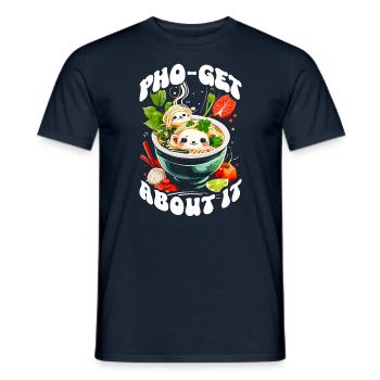 Pho Soup Vietnamese Food Pho-get About It Kawaii - Men's T-Shirt - navy - Front - AI Model Male 178 light (178cm)