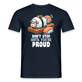 Sushi Lover Japanese Food Cute Inspirational Funny - Men's T-Shirt - navy - Front - AI Model Male 178 light (178cm)
