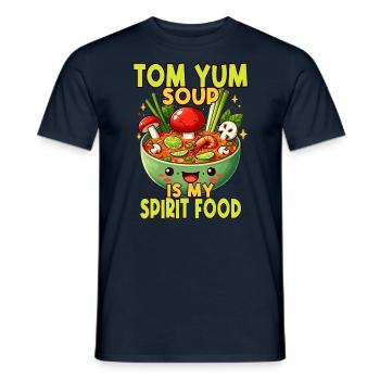 Tom Yum Suppenspiritus - Ein einzigartiges Design für Thai - Männer T-Shirt - Navy - Vorne - AI Model Male 178 light (178cm)