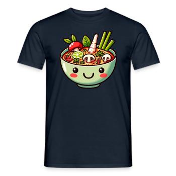 Tom Yum Soup Delight - Authentische thailändische Küche - Männer T-Shirt - Navy - Vorne - AI Model Male 178 light (178cm)