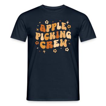 Apfelpflücke Erntezeit Crew Apfelpflücken - Männer T-Shirt - Navy - Vorne - AI Model Male 178 light (178cm)