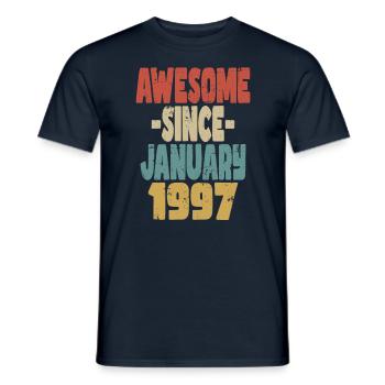 Génial Janvier 1997 - T-shirt homme - marine - Devant - AI Model Male 178 light (178cm)