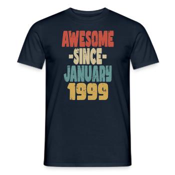Fantastischer Januar 1999 - Männer T-Shirt - Navy - Vorne - AI Model Male 178 light (178cm)