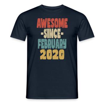 Génial février 2020 - T-shirt homme - marine - Devant - AI Model Male 178 light (178cm)