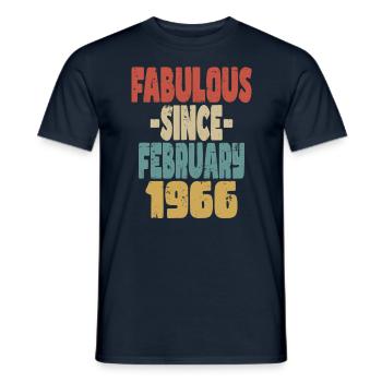 Fabuleux Février 1966 - T-shirt homme - marine - Devant - AI Model Male 178 light (178cm)