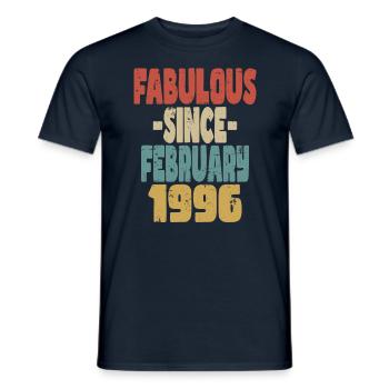 Fabuleux Février 1996 - T-shirt homme - marine - Devant - AI Model Male 178 light (178cm)
