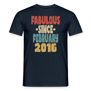 Fabulous February 2016 - Men's T-Shirt - navy - Front - AI Model Male 178 light (178cm)