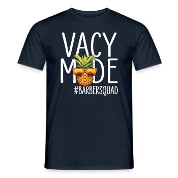 Vacances Vacy Mode Barbersquad - T-shirt homme - marine - Devant - AI Model Male 178 light (178cm)