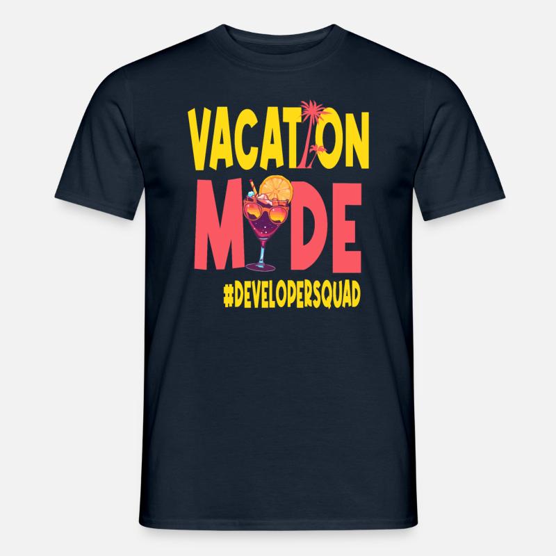 Entwickler-Urlaub im Vacy-Modus Developersquad - Männer T-Shirt - Navy